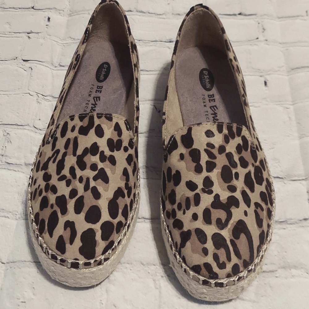 Size 6m Dr Scholl's Essential Collection Leopard Slipons